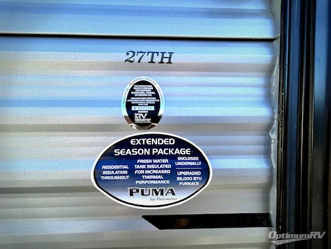 2026 Palomino Puma Unleashed 27TH RV Floorplan Photo
