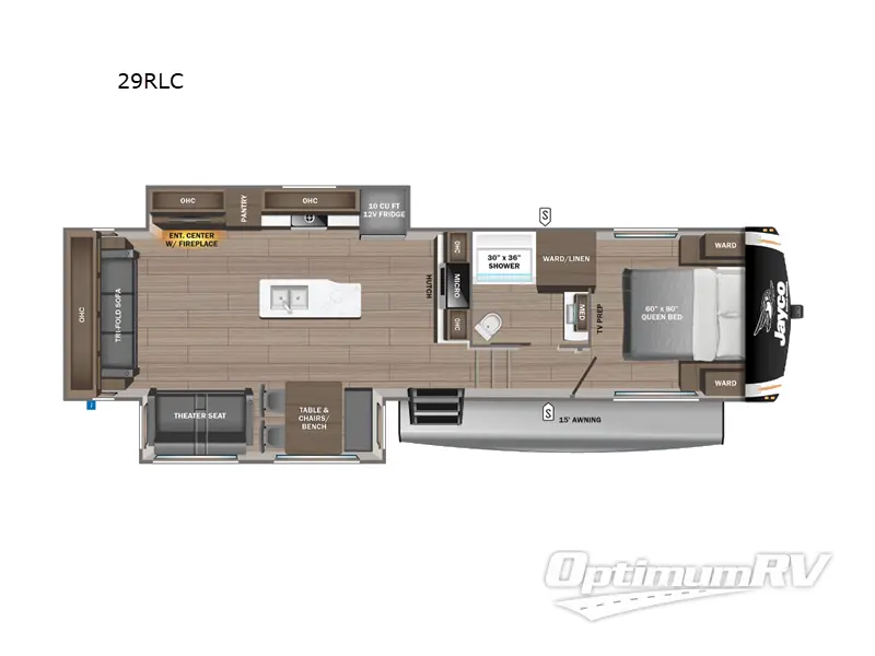 2024 Jayco Eagle HT 29RLC Floorplan Photo