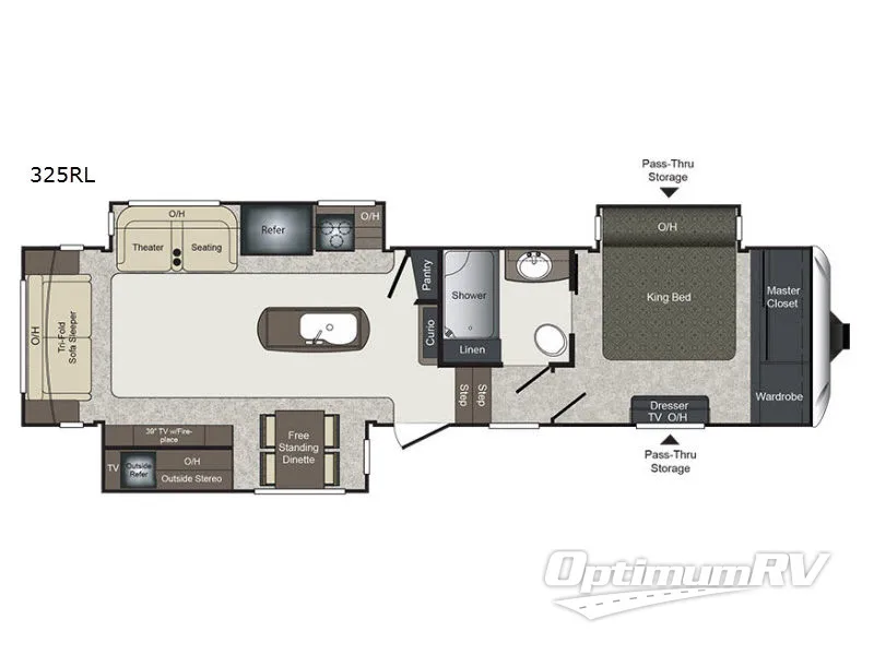 2018 Keystone Laredo 325RL Floorplan Photo