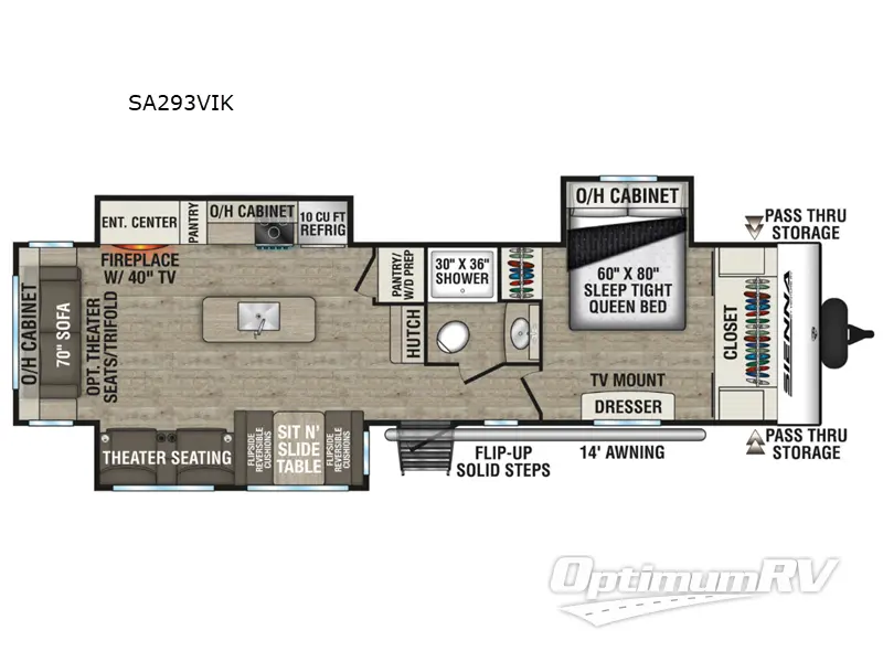2027 Venture Sienna SA293VIK RV Floorplan Photo
