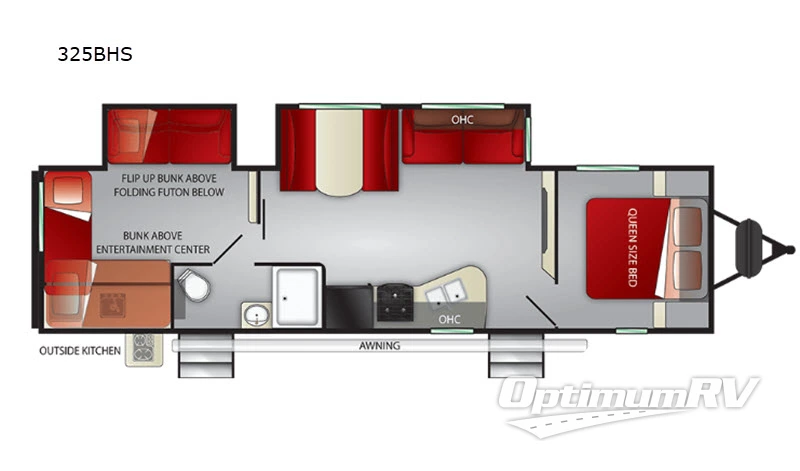 2020 Cruiser Shadow Cruiser 325BHS Floorplan Photo