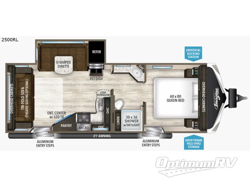 2017 Grand Design Imagine 2500RL Floorplan Photo