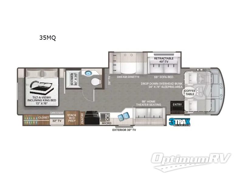2022 Thor Challenger 35MQ Floorplan Photo