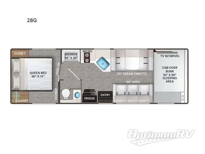 2026 Thor Chateau 28G Floorplan Photo