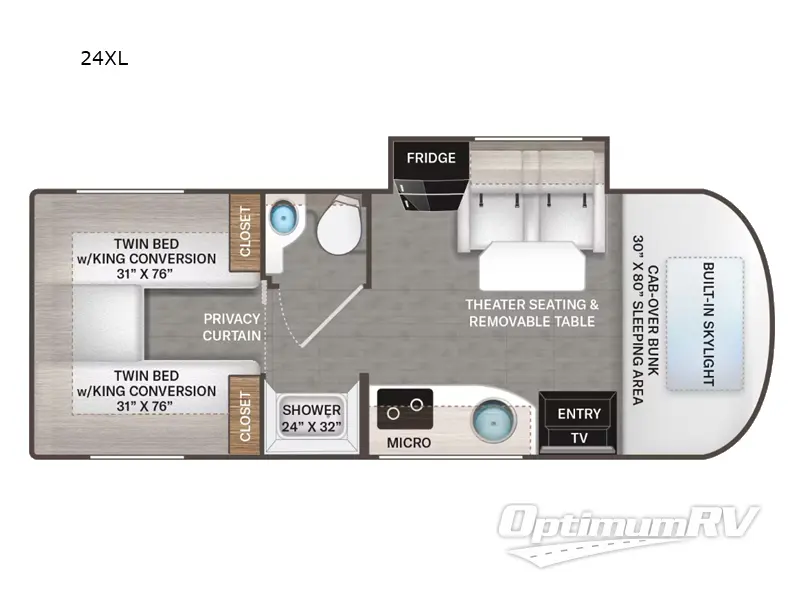 2024 Thor Delano Sprinter 24XL RV Floorplan Photo