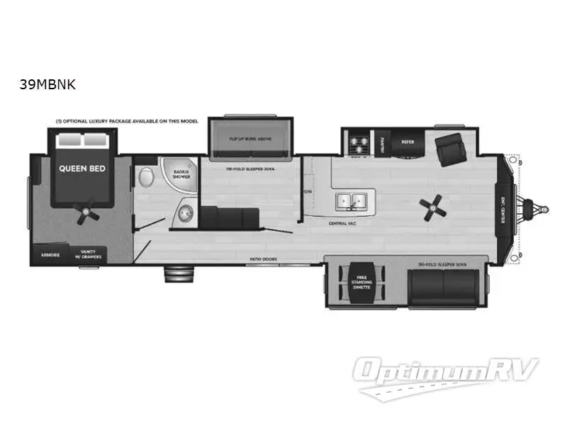 2021 Keystone Retreat 39MBNK Floorplan Photo