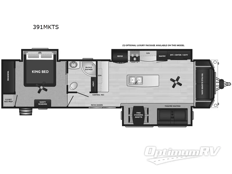 2023 Keystone Retreat 391MKTS Floorplan Photo