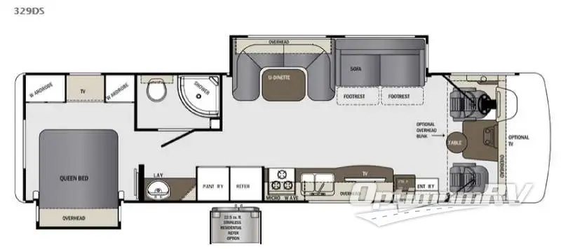 2016 Forest River Georgetown 329DS Floorplan Photo