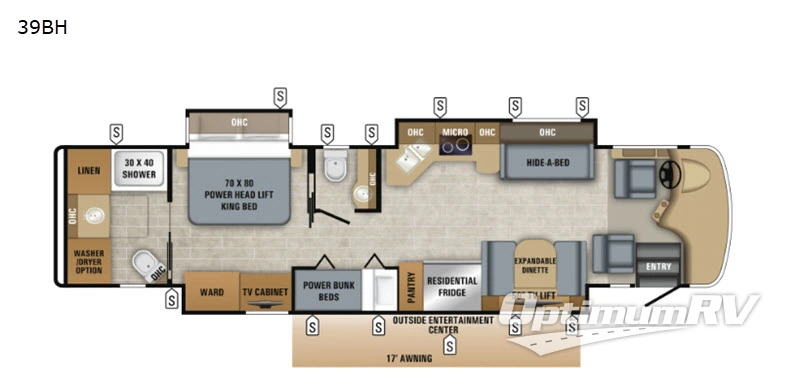 2019 Jayco Embark 39BH Floorplan Photo