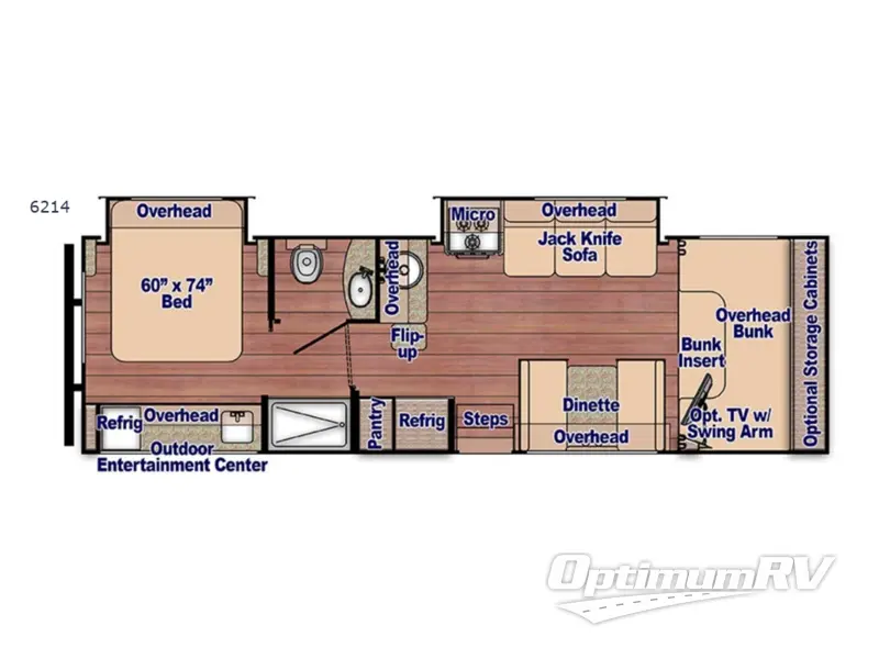 2018 Gulf Stream Conquest Class C 6314 Floorplan Photo