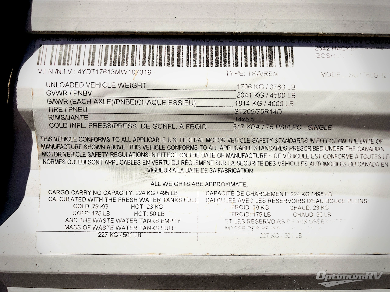 2021 Keystone Springdale Mini 1760BH Photo 17