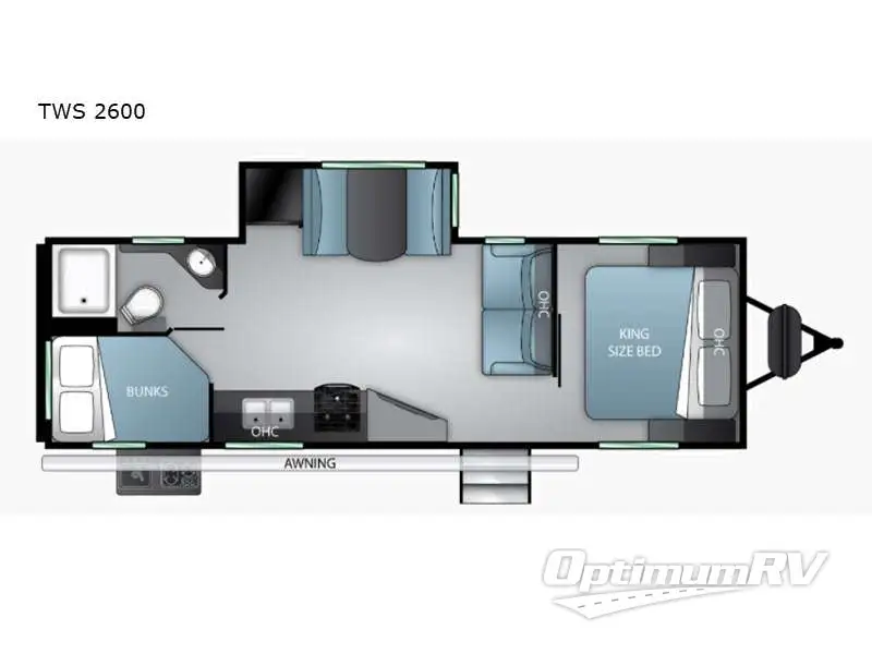 2022 Cruiser Twilight Signature TWS 2600 Floorplan Photo