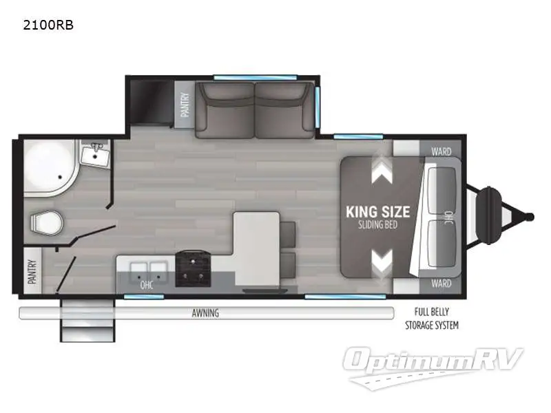 2021 Cruiser MPG 2100RB Floorplan Photo