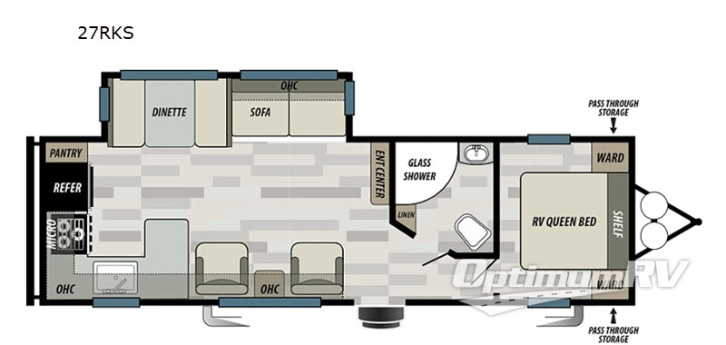 2020 Forest River Wildwood 27RKS RV Floorplan Photo