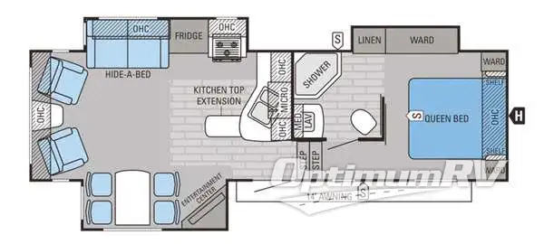 2015 Jayco Eagle HT 27.5RLTS RV Floorplan Photo