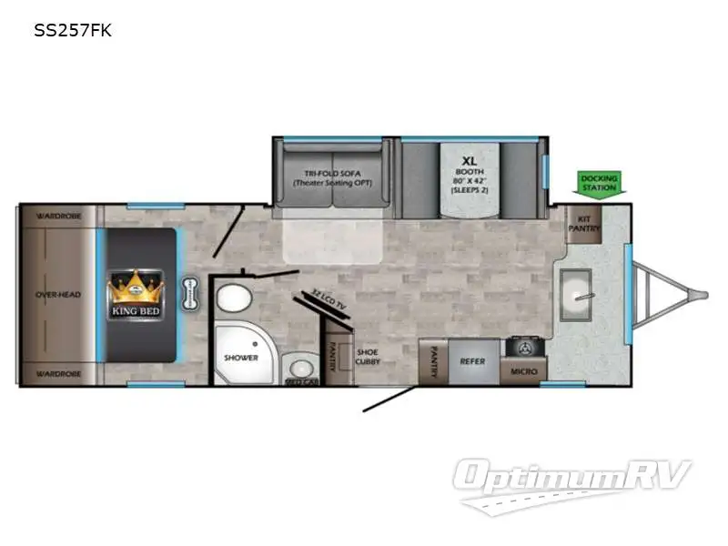 2021 CrossRoads Sunset Trail SS257FK RV Floorplan Photo
