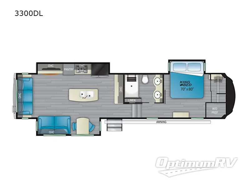 2023 Heartland Bighorn 3300DL Floorplan Photo