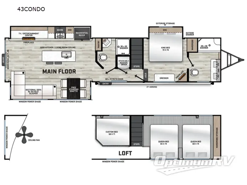 2026 Coachmen Catalina Destination Series 43CONDO Floorplan Photo