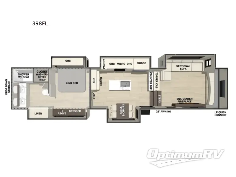 2027 Forest River Cedar Creek 398FL Floorplan Photo