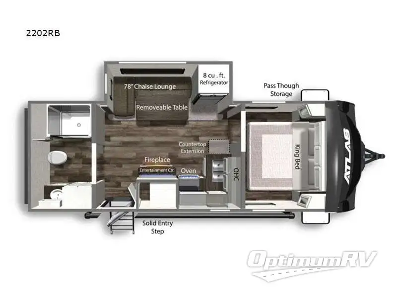 2022 Dutchmen Atlas 2202RB RV Floorplan Photo