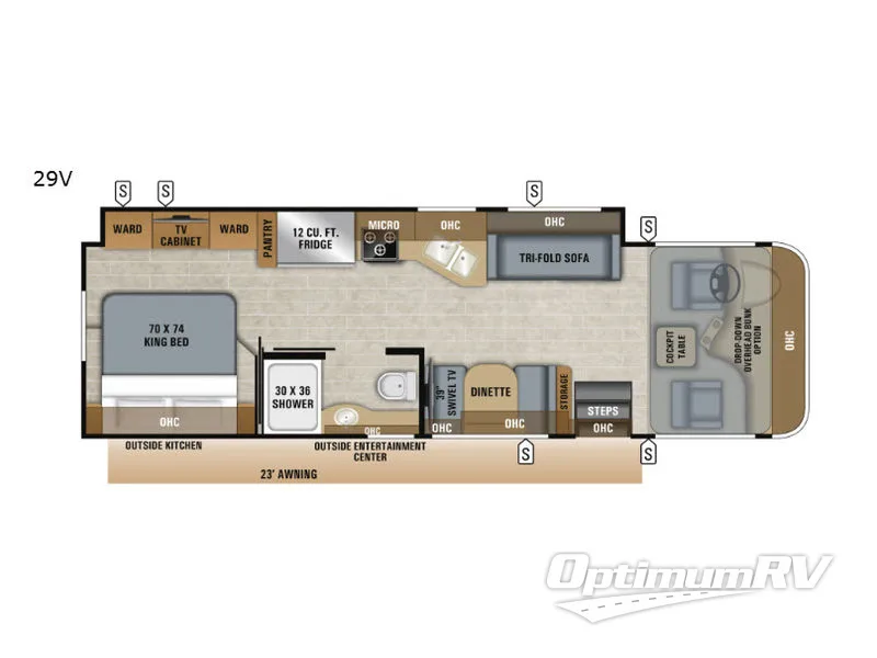 2019 Jayco Precept 29V Floorplan Photo