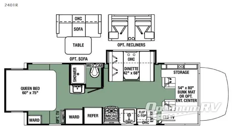 2016 Forest River Forester MBS 2401R Floorplan Photo