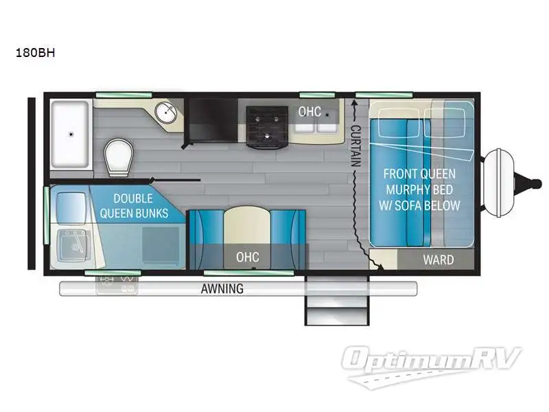 2022 Heartland Mallard 180BH Floorplan Photo