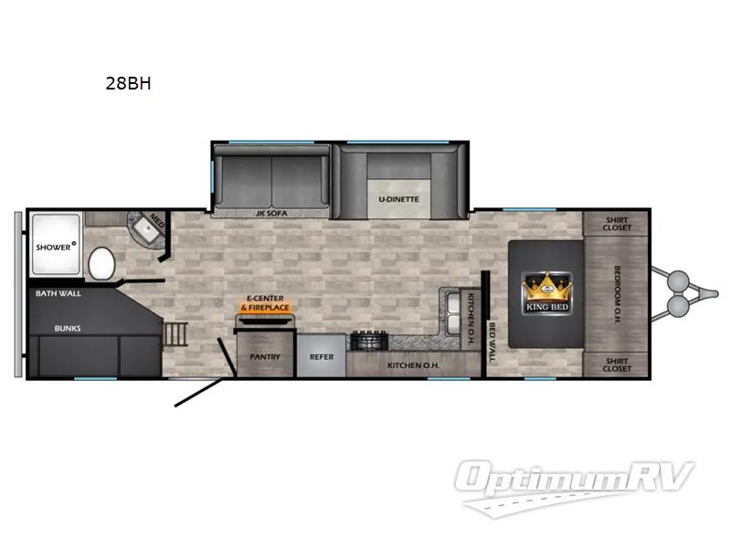 2021 CrossRoads Volante 28BH Floorplan Photo