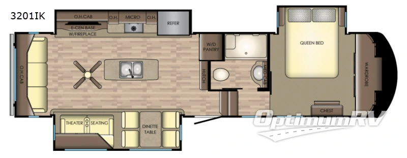 2018 CrossRoads Volante 3201IK Floorplan Photo