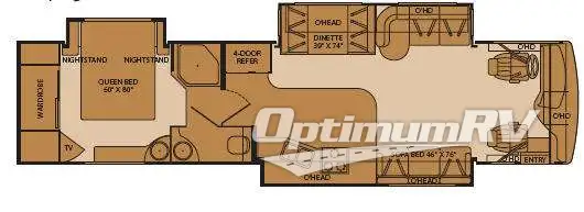 2006 Fleetwood Expedition 38S Floorplan Photo