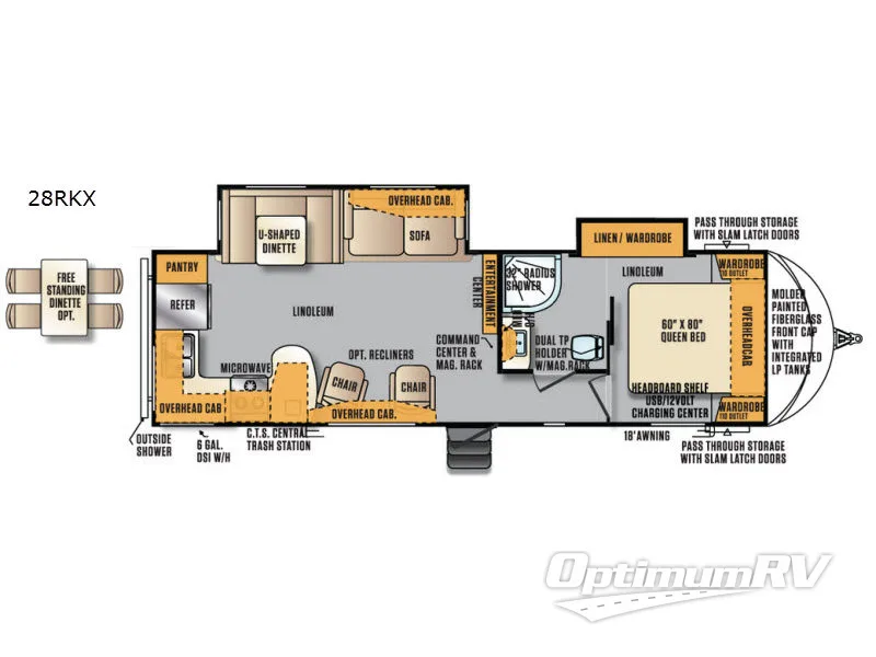 2017 Forest River Wildcat Maxx 28RKX Floorplan Photo
