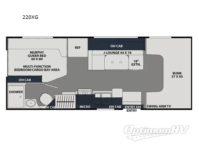 2023 Coachmen Leprechaun 220XG Ford 450 Floorplan Photo