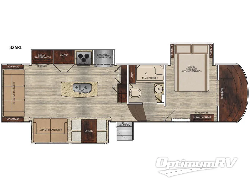 2017 VanLeigh Vilano 325RL Floorplan Photo