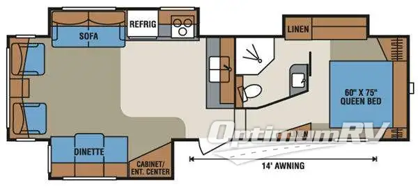 2012 KZ Durango 1500 D295CS Floorplan Photo