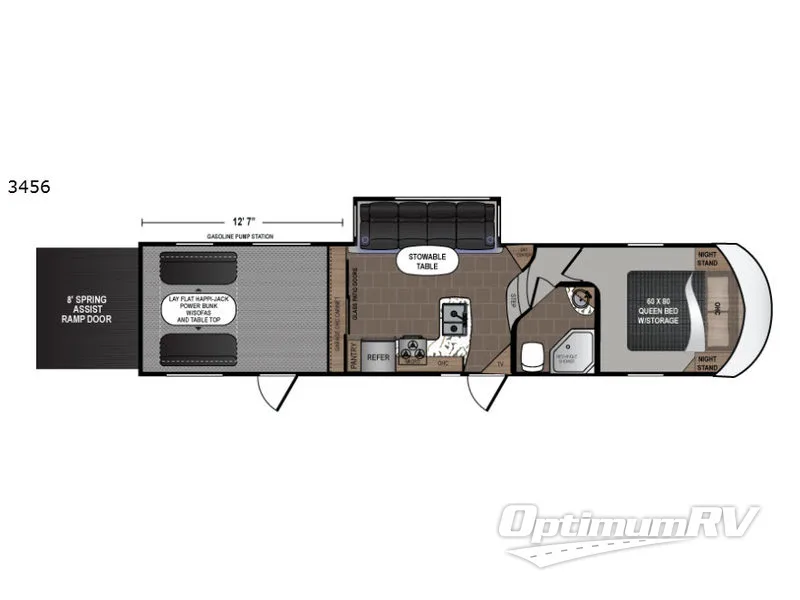 2018 Dutchmen Endurance 3456 RV Floorplan Photo