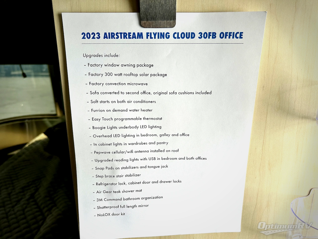 2023 Airstream Flying Cloud 30FB Office Photo 17