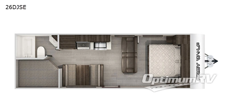 2020 Forest River Cherokee Grey Wolf 26DJSE RV Floorplan Photo
