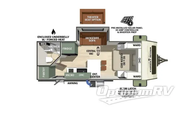 2024 NO BOUNDARIES NOBO 19.6 RV Floorplan Photo