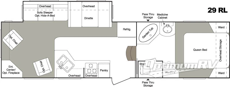 2006 Keystone Laredo 29RL Floorplan Photo
