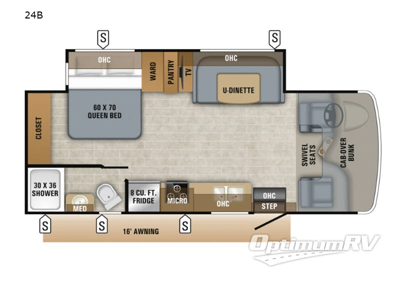2019 Jayco Redhawk 24B Floorplan Photo