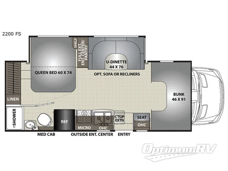 2018 Coachmen Prism 2200 FS Floorplan Photo