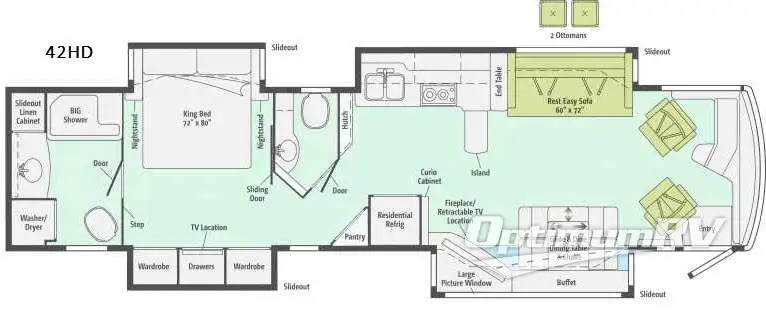 2016 Itasca Ellipse 42HD Floorplan Photo