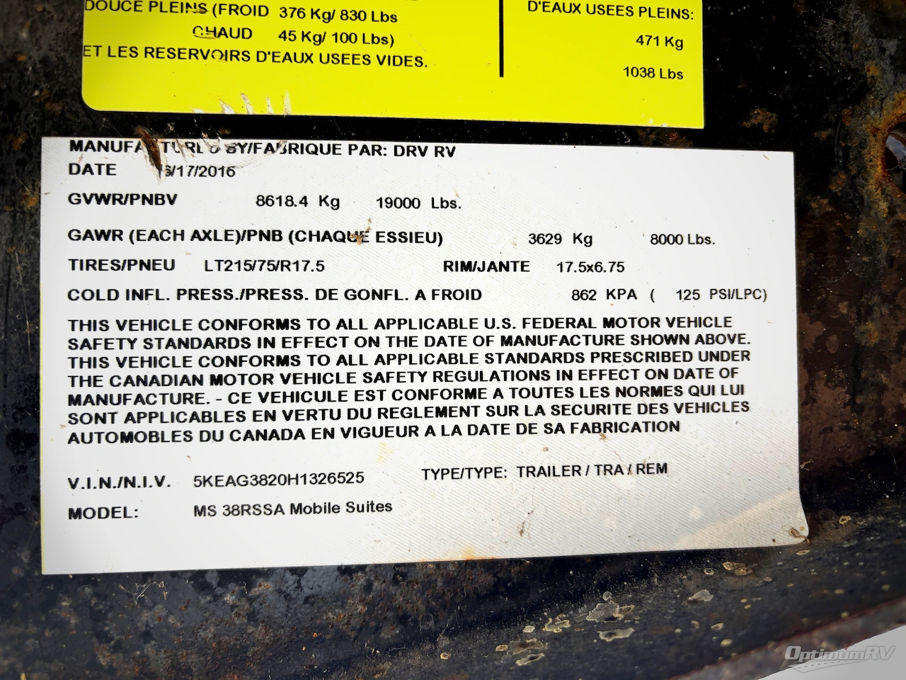 2017 DRV Luxury Suites Mobile Suites 38RSSA Photo 33