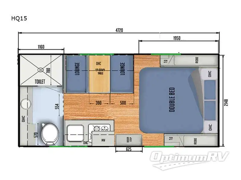 2025 Black Series Camper Black Series Camper HQ15 Floorplan Photo
