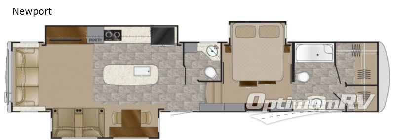 2018 Heartland Landmark 365 Newport Floorplan Photo