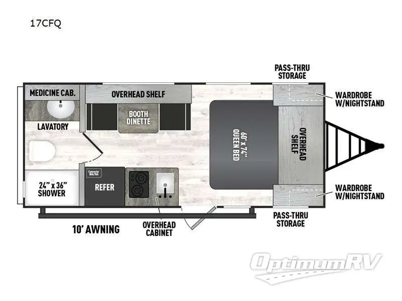 2025 Coachmen Clipper Cadet 17CFQ Floorplan Photo
