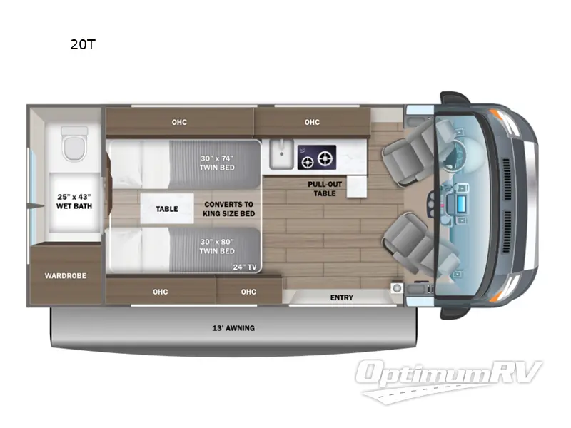 2025 Entegra Ethos 20T RV Floorplan Photo