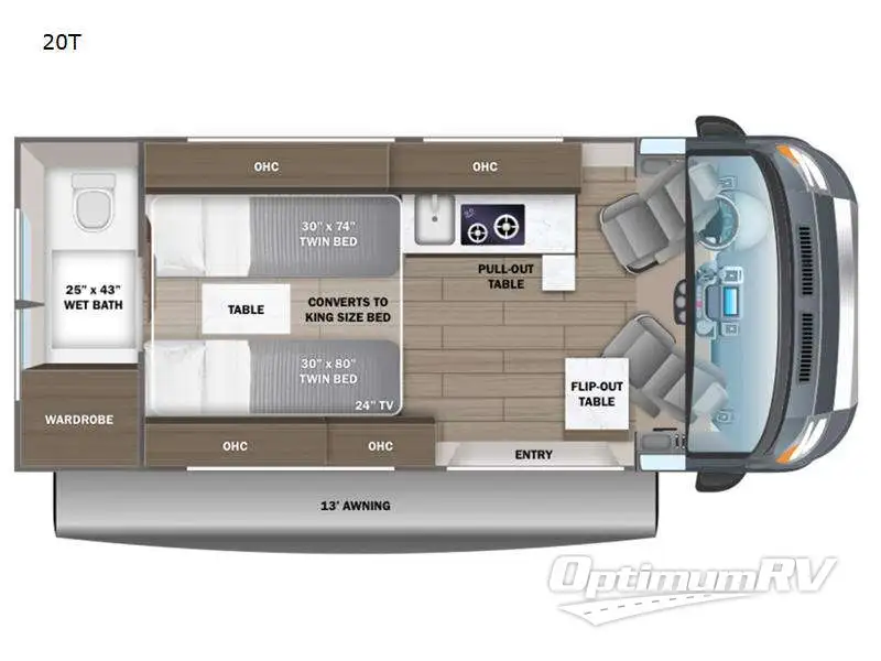 2024 Entegra Ethos 20T RV Floorplan Photo