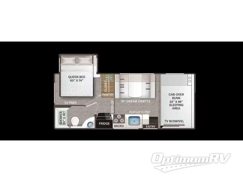 2023 Thor FREEDOM ELITE 22FE Floorplan Photo