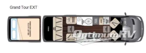 2016 Airstream Interstate Grand Tour EXT Grand Tour EXT RV Floorplan Photo